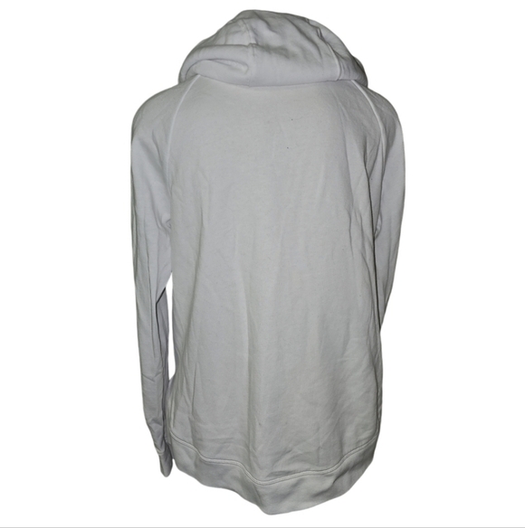 Under Armour scoop neck hoodie white Large Sporty Athletic Gorpcore - Picture 4 of 8